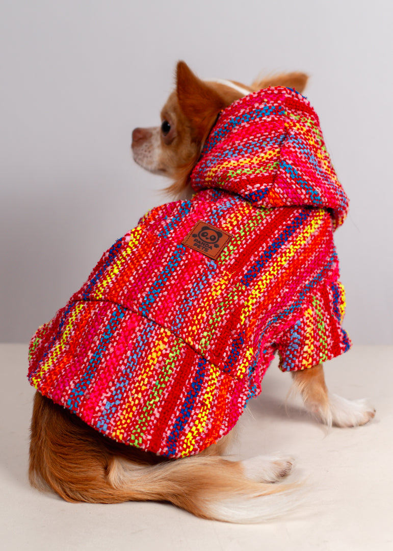 Panda Pets - Red Artisanal Dog Jacket