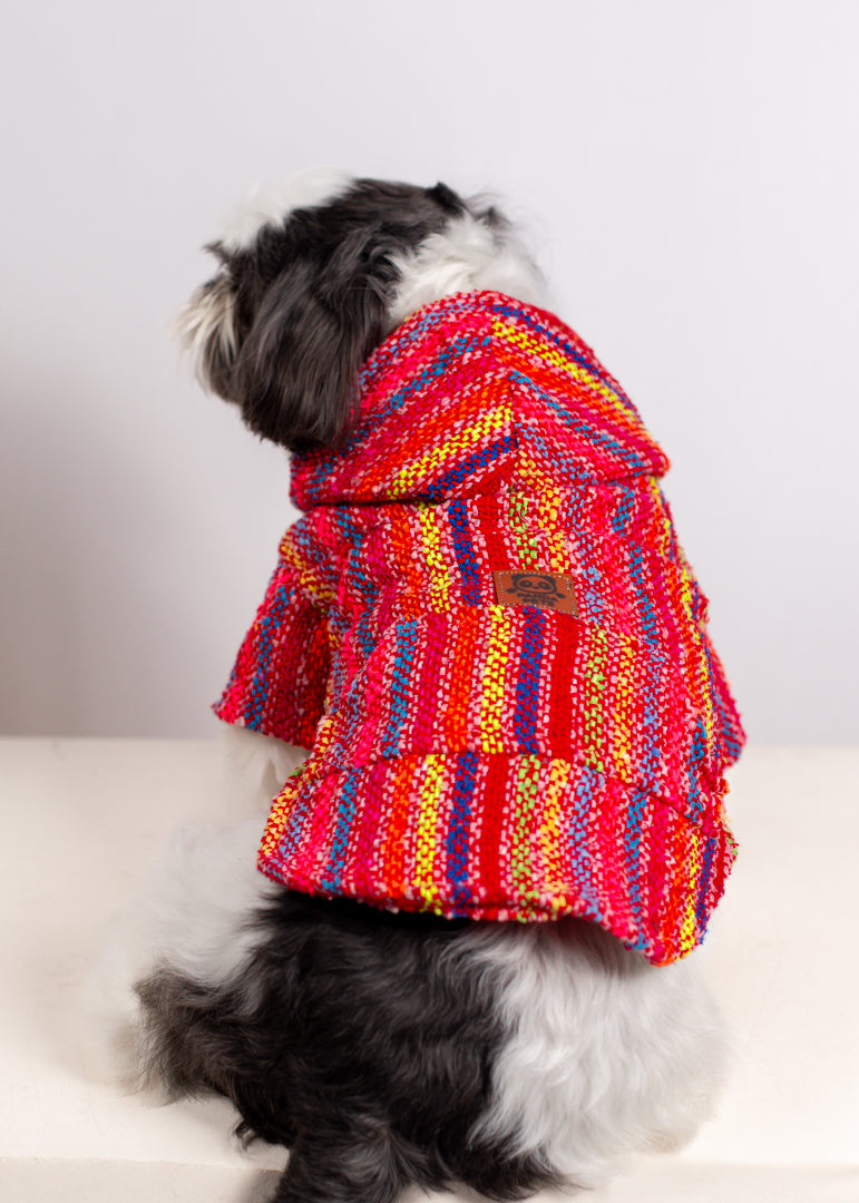 Panda Pets - Red Artisanal Dog Jacket